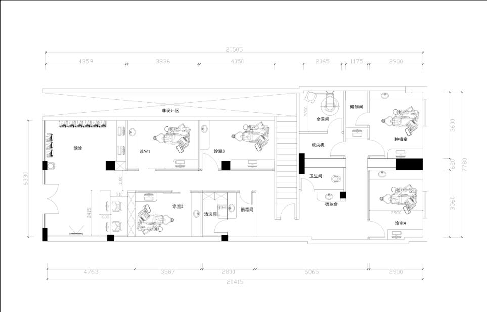 口腔医院平面布置图